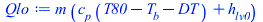 `*`(m, `*`(`+`(`*`(c[p], `*`(`+`(T80, `-`(T[b]), `-`(DT)))), h[lv0])))