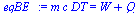 `*`(m, `*`(c, `*`(DT))) = `+`(W, Q)