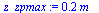 `:=`(z_zpmax, `+`(`*`(.1979314655, `*`(m_))))