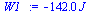 `:=`(W1_, `+`(`-`(`*`(142.0343163, `*`(J_)))))