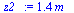 `:=`(z2_, `+`(`*`(1.413692559, `*`(m_))))