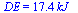 DE = `+`(`*`(17.41755914, `*`(kJ_)))