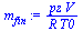 `:=`(m[fin], `/`(`*`(pz, `*`(V)), `*`(R, `*`(T0))))