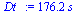 `:=`(Dt_, `+`(`*`(176.1666606, `*`(s_))))