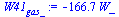 `:=`(W41[gas_], `+`(`-`(`*`(166.6666667, `*`(W_)))))