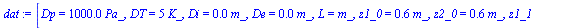 `:=`(dat, [Dp = `+`(`*`(0.1e4, `*`(Pa_))), DT = `+`(`*`(5, `*`(K_))), Di = `+`(`*`(0.3e-2, `*`(m_))), De = `+`(`*`(0.6e-2, `*`(m_))), L = m_, z1_0 = `+`(`*`(.600, `*`(m_))), z2_0 = `+`(`*`(.600, `*`(m...