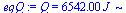 Q = `+`(`*`(6542., `*`(J_)))