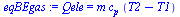 Qele = `*`(m, `*`(c[p], `*`(`+`(T2, `-`(T1)))))