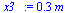 `:=`(x3_, `+`(`*`(.2999999999, `*`(m_))))