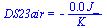 DS23air = `+`(`-`(`/`(`*`(0.30e-1, `*`(J_)), `*`(K_))))