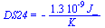 DS24 = `+`(`-`(`/`(`*`(0.13e-8, `*`(J_)), `*`(K_))))