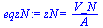 zN = `/`(`*`(V_N), `*`(A))