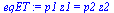 `*`(p1, `*`(z1)) = `*`(p2, `*`(z2))