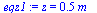 z = `+`(`*`(.5, `*`(m_)))