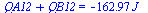 `+`(QA12, QB12) = `+`(`-`(`*`(162.9705837, `*`(J_))))