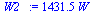 `:=`(W2_, `+`(`*`(1431.480045, `*`(W_))))