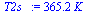 `:=`(T2s_, `+`(`*`(365.2468759, `*`(K_))))