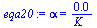 `:=`(eqa20, alpha = `+`(`/`(`*`(0.160e-3), `*`(K_))))