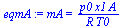 mA = `/`(`*`(p0, `*`(x1, `*`(A))), `*`(R, `*`(T0)))