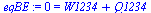 0 = `+`(W1234, Q1234)
