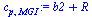 `:=`(c[p, MGI], `+`(b2, R))