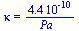kappa = `+`(`/`(`*`(0.44e-9), `*`(Pa_)))