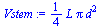 `+`(`*`(`/`(1, 4), `*`(L, `*`(Pi, `*`(`^`(d, 2))))))