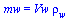 mw = `*`(Vw, `*`(rho[w]))