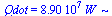 Qdot = `+`(`*`(0.89e8, `*`(W_)))