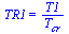 TR1 = `/`(`*`(T1), `*`(T[cr]))