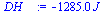 `:=`(DH__, `+`(`-`(`*`(1284.974314, `*`(J_)))))