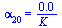 alpha[20] = `+`(`/`(`*`(0.1435562206e-3), `*`(K_)))