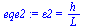 `:=`(eqe2, epsilon2 = `/`(`*`(h), `*`(L)))