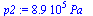 `:=`(p2, `+`(`*`(0.891e6, `*`(Pa_))))