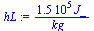`:=`(hL, `+`(`/`(`*`(0.1471e6, `*`(J_)), `*`(kg_))))