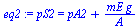 pS2 = `+`(pA2, `/`(`*`(mE, `*`(g)), `*`(A)))