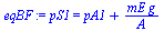 pS1 = `+`(pA1, `/`(`*`(mE, `*`(g)), `*`(A)))