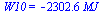 W10 = `+`(`-`(`*`(2302.585092, `*`(MJ_))))