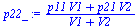 `:=`(p22_, `/`(`*`(`+`(`*`(p11, `*`(V1)), `*`(p21, `*`(V2)))), `*`(`+`(V1, V2))))