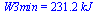 W3min = `+`(`*`(231.1569888, `*`(kJ_)))
