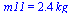 m11 = `+`(`*`(2.42, `*`(kg_)))