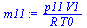 `:=`(m11, `/`(`*`(p11, `*`(V1)), `*`(R, `*`(T0))))