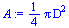 `+`(`*`(`/`(1, 4), `*`(Pi, `*`(`^`(D, 2)))))