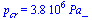 p[cr] = `+`(`*`(0.375e7, `*`(Pa_)))