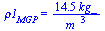 rho1[MGP] = `+`(`/`(`*`(14.47315284, `*`(kg_)), `*`(`^`(m_, 3))))