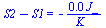 `+`(S2, `-`(S1)) = `+`(`-`(`/`(`*`(0.34e-1, `*`(J_)), `*`(K_))))