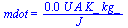 mdot = `+`(`/`(`*`(0.67e-4, `*`(U, `*`(A, `*`(K_, `*`(kg_))))), `*`(J_)))