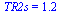 TR2s = 1.18