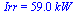 Irr = `+`(`*`(59., `*`(kW_)))