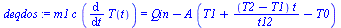`:=`(deqdos, `*`(m1, `*`(c, `*`(diff(T(t), t)))) = `+`(Qin, `-`(`*`(A, `*`(`+`(T1, `/`(`*`(`+`(T2, `-`(T1)), `*`(t)), `*`(t12)), `-`(T0)))))))